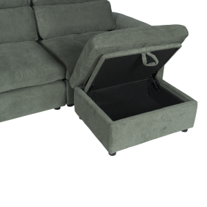 Ъглов диван POKO - зелен C08