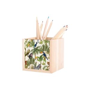 BESTSUB Поставка за моливи, с плъзгаща се вложка за печат