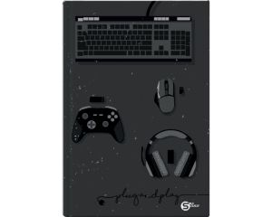 Тетрадка A5 S line ШР БГ твърди корици