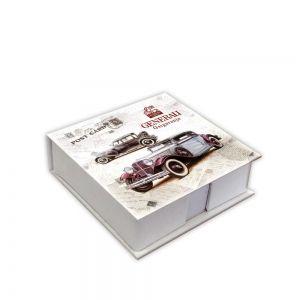 Кубче в кутия Lastva Retro 95 x 95 mm, 160л., Бяло