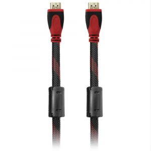 Кабел DeTech HDMI-HDMI M/M, 3m, оплетка и ферит