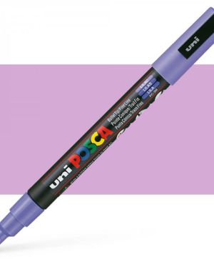 Перманентен маркер Uni Posca PC-3M на водна основа, 0.9-1.3 mm, Люляк