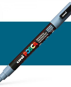 Перманентен маркер Uni Posca PC-3M на водна основа, 0.9-1.3 mm, Тъмносив