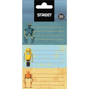 Етикети за тетрадка Street Robots