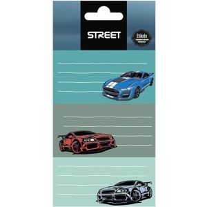 Етикети за тетрадка Street Cars