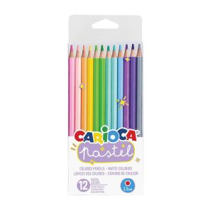 Цветни моливи Carioca 12цв.пастелни