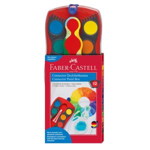 Бои Акварелни Faber-Castell Connector, 12 цвята, 125030