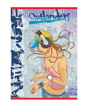 Тетрадка Outlanders, A4, 40л., каре, вестник