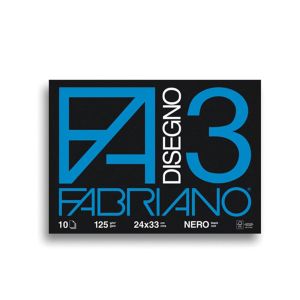 Блок Fabriano 125 гр., 10л., черни листи