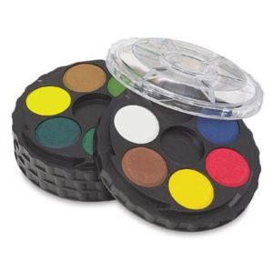 Водни бои Koh i Noor, 24 цвята, кръгла кутия