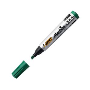 Перманентен маркер Bic Marking 2300, скосен връх, Зелен