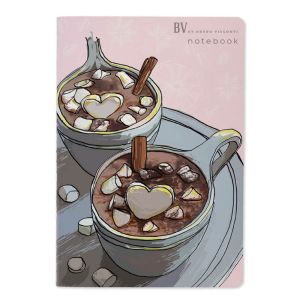 Тефтер Visconti A5 Hot chocolate , 40л, ред