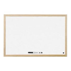 Магнитно бяло табло Bi Office с дървена рамка 40х60 cm