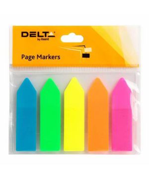 Лепящи индекси Delta PVC  45х12мм 5 х25л.стрелка