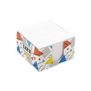 Кубче картонена  поставка, 500л, 90х90mm, Бял