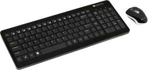 Комлект безжична мишка и клавиатура CANYON CNS-HSETW3 USB Черен