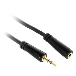 Аудио кабел HAMA 3.5mm M-3.5mm F удължител 2.5м
