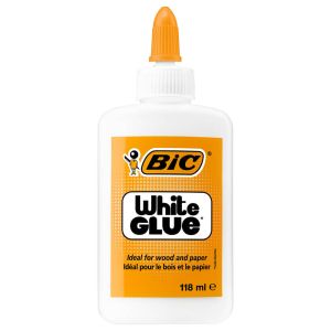 Лепило течно BIC White Glue 118 ml., Бял