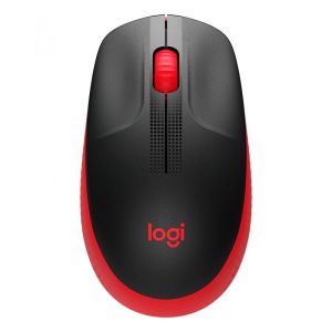 Безжична компютърна мишка Logitech M190 червена