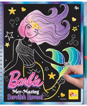Скечбук Lisciani Barbie Mer Mazing Scratch