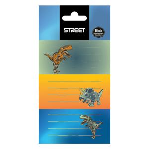 Етикети за тетрадка Street Dino