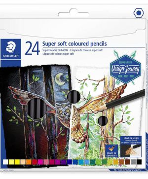 Цветни моливи Staedtler DJ Super Soft, 24 цвята