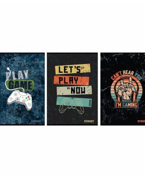 Тетрадка A4 Street Gaming, широки редове, 60л