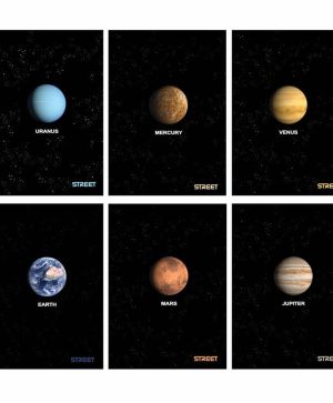 Тетрадка A4 Street Planets, широки редове, 60л