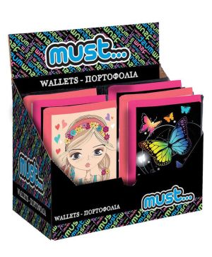 Портмоне Must Girl 13x8x26mm, 3 дизайна