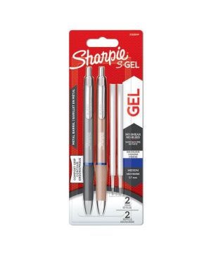Химикалка Sharpie S Gel Metal, 0.7mm, 2 броя+ 2 пълнителя