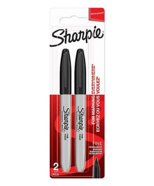 Комплект перманентни маркери Sharpie UF, 2 броя, блист, Черен