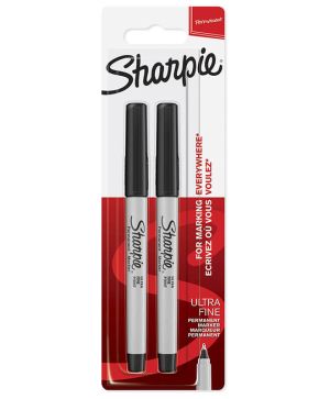 Комплект перманентни маркери Sharpie F, 2 броя, Черен
