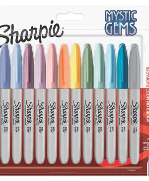 Комплект перманентни маркери Sharpie Mystic Gems F 12 броя, блистер