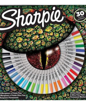 Комплект перманентни маркери Sharpie Big Pack Crocodile, 28 цвята