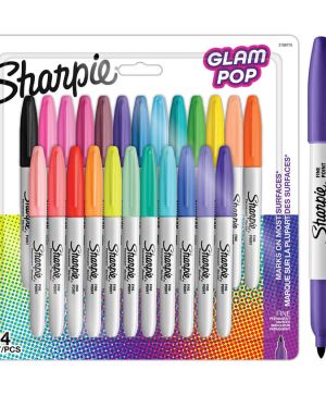 Комплект перманентни маркери Sharpie Glam Pop F 24 брой, блистер