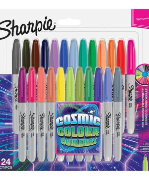 Комплект перманентни  маркери Sharpie Cosmic F, 24 цвята,блистер