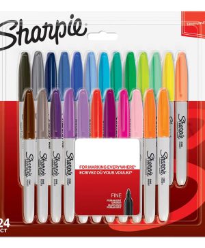 Комплект перманентни маркери Sharpie F, 24 цвята, блистер