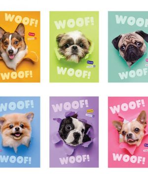Тетрадка A4 Mar Mar мат/UV Woof, 40+2л, ред