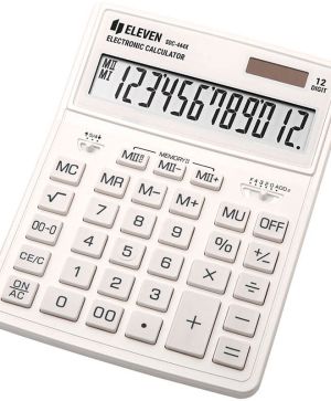 Калкулатор настолен Eleven SDC-444X-WH, 12 разряден, Бял