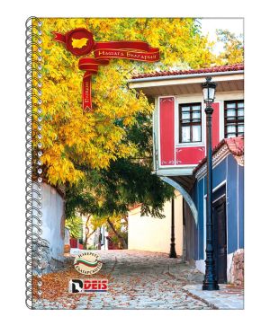 Тетрадка Deis А4,150л., редове, спирала, твърди корици, 4 теми 09432