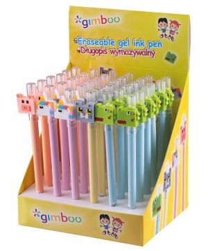 Гел химикалка Gimboo Erasable, животни