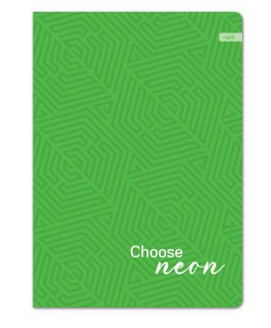 Тетрадка A4 Lastva Neon, 52л, редове
