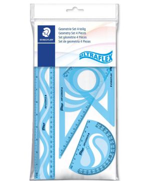 Геометричен комплект Staedtler 30см. огъваем,4 части