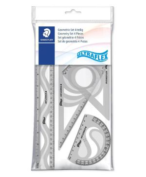 Геометричен комплект Staedtler 30см. огъваем,4 части