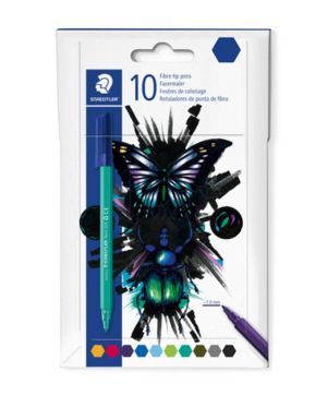 Флумастери Staedtler 326 Cool&Cute, 10 цвята