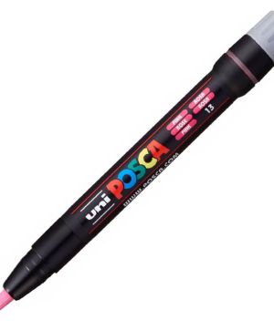 Перманентен маркер Uni Posca PCF-350, четка, на водна основа, 1-10 mm, Розов