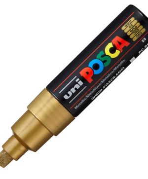 Перманентен маркер Uni Posca PC-8M на водна основа, 8 mm, Златист