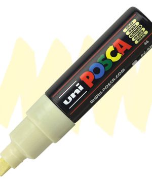 Перманентен маркер Uni Posca PC-8M на водна основа, 8 mm, Слонова кост