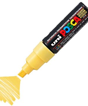 Перманентен маркер Uni Posca PC-8M на водна основа, 8 mm, Слмено жълт