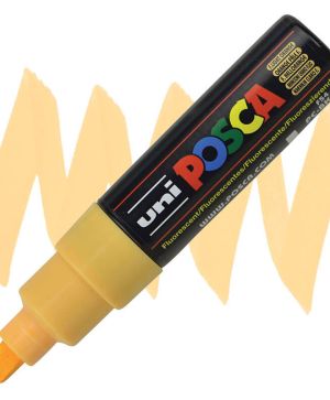 Перманентен маркер Uni Posca PC-8M на водна основа, 8 mm, Флуоресцентно светлооранжев